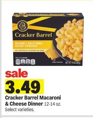 Meijer Cracker Barrel Macaroni & Cheese Dinner offer