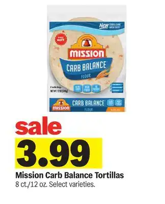 Meijer Mission Carb Balance Tortillas offer