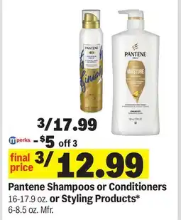 Meijer Pantene Shampoos or Conditioners 16-17.9 oz. or Styling Products* 6-8.5 oz offer