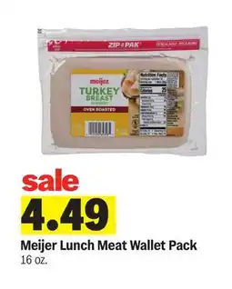 Meijer Meijer Lunch Meat Wallet Pack offer