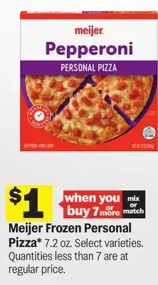 Meijer Meijer Frozen Personal Pizza offer