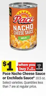 Meijer Pace Nacho Cheese Sauce or Enchilada Sauce offer