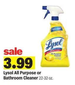 Meijer Lysol All Purpose or Bathroom Cleane offer