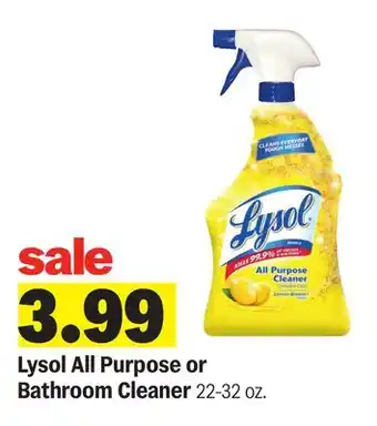 Meijer Lysol All Purpose or Bathroom Cleane offer