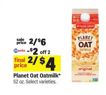 Meijer Planet Oat Oatmilk offer