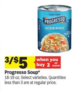 Meijer Progresso Soup offer