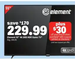 Meijer Element 55 4K UHD HDR Xumo TV offer