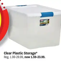 Meijer Clear Plastic Storage offer