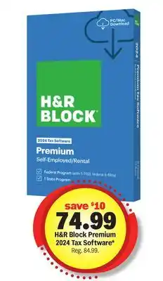 Meijer H&R Block Premium 2024 Tax Software offer