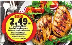 Meijer Fresh from Meijer Family Pack Boneless Skinless Chicken Breasts offer