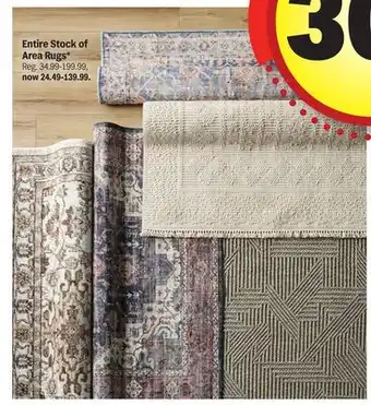 Meijer Entire Stock of Area Rugs offer