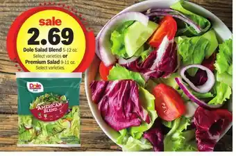 Meijer Dole Salad Blend 5-12 oz. or Premium Salad 9-11 oz offer