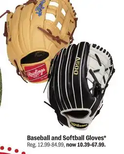 Meijer Baseball and Softball Gloves offer