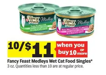 Meijer Fancy Feast Medleys Wet Cat Food Singles offer