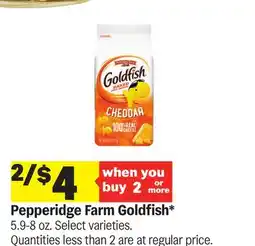 Meijer Pepperidge Farm Goldfish offer