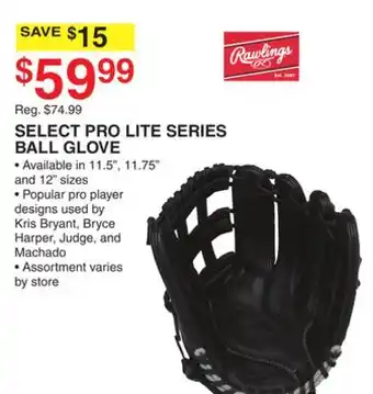 Dunham's Sports SELECT PRO LITE SERIES BALL GLOVE offer