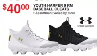 Dunham's Sports YOUTH HARPER 9 RM BASEBALL CLEATS offer