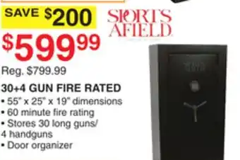 Dunham's Sports 30+4 GUN FIRE RATED offer