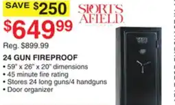 Dunham's Sports SPORTS AFIELD 24 GUN FIREPROOF offer