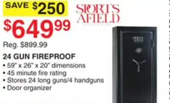 Dunham's Sports SPORTS AFIELD 24 GUN FIREPROOF offer