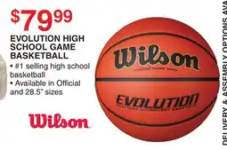 Dunham's Sports EVOLUTION HIGH SCHOOL GAME BASKETBALL offer