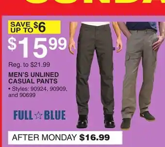 Dunham's Sports MEN'S UNLINED CASUAL PANTS offer