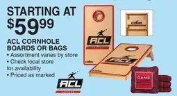 Dunham's Sports ACL CORNHOLE BOARDS OR BAGS offer