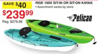 Dunham's Sports RISE 100X SIT-IN OR SIT-ON KAYAK offer