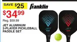 Dunham's Sports JET ALUMINUM 2-PLAYER PICKLEBALL PADDLE SET offer