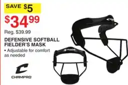 Dunham's Sports DEFENSIVE SOFTBALL FIELDER'S MASK offer