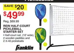 Dunham's Sports REIN HALF-COURT PICKLEBALL STARTER SET offer