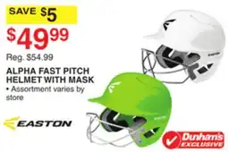 Dunham's Sports ALPHA FAST PITCH HELMET WITH MASK offer