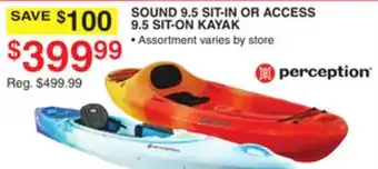 Dunham's Sports SOUND 9.5 SIT-IN OR ACCESS 9.5 SIT-ON KAYAK offer