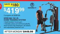 Dunham's Sports MWM-990 150 LB. HOME TRAINING SYSTEM offer