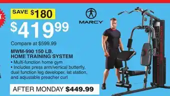 Dunham's Sports MWM-990 150 LB. HOME TRAINING SYSTEM offer