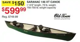 Dunham's Sports SARANAC 146 XT CANOE offer