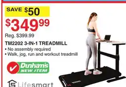 Dunham's Sports TM2202 3-IN-1 TREADMILL offer