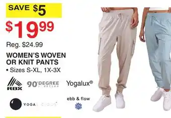 Dunham's Sports WOMEN'S WOVEN OR KNIT PANTS offer