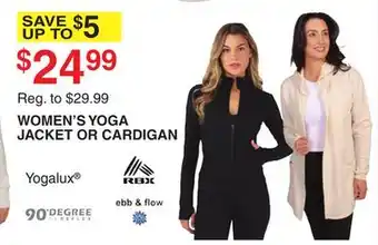 Dunham's Sports WOMEN'S YOGA JACKET OR CARDIGAN offer