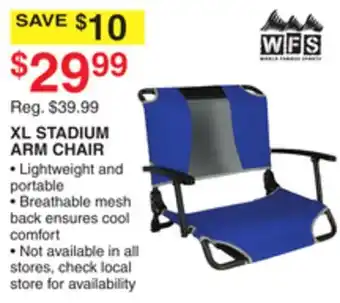 Dunham's Sports WFS XL STADIUM ARM CHAIR offer