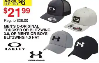 Dunham's Sports MEN'S O-ORIGINAL TRUCKER OR BLITZWING 3.0, OR MEN'S OR BOYS' BLITZWING 4.0 HAT offer