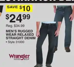 Dunham's Sports MEN'S RUGGED WEAR RELAXED STRAIGHT DENIM offer