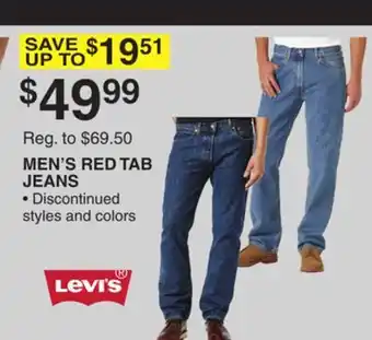 Dunham's Sports MEN'S RED TAB JEANS offer