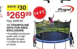 Dunham's Sports 14' TRAMPOLINE WITH FUN-RING ENCLOSURE offer