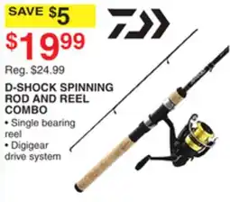 Dunham's Sports D-SHOCK SPINNING ROD AND REEL COMBO offer