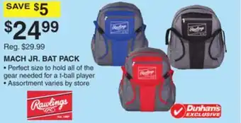 Dunham's Sports MACH JR. BAT PACK offer