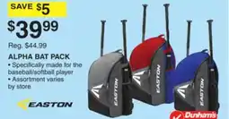 Dunham's Sports EASTON ALPHA BAT PACK offer