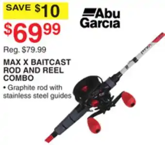 Dunham's Sports ABU GARCIA MAX X BAITCAST ROD AND REEL COMBO offer