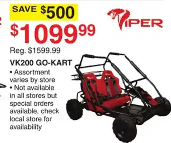 Dunham's Sports VIPER VK200 GO-KART offer