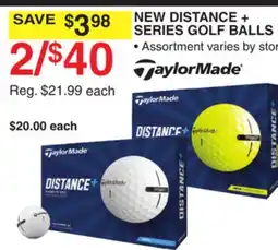 Dunham's Sports TAYLORMADE NEW DISTANCE + SERIES GOLF BALLS offer